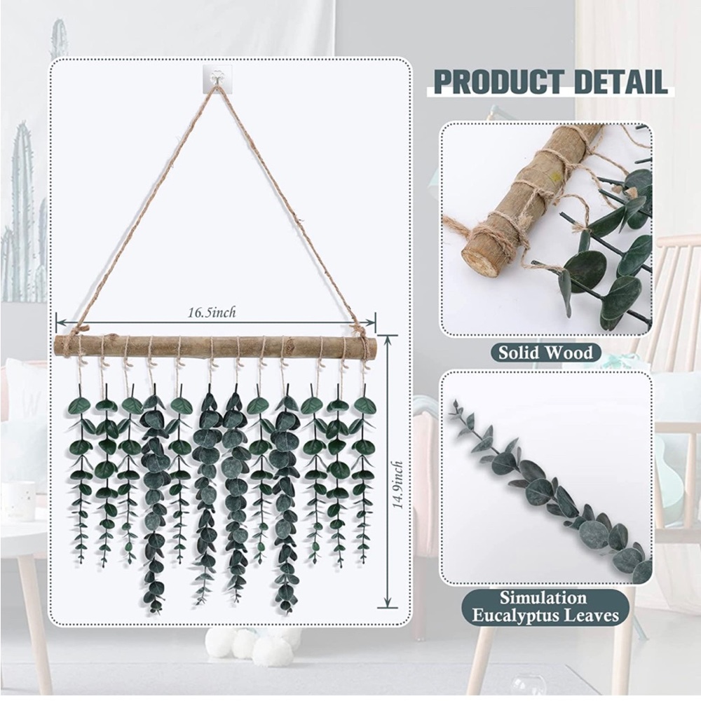 Artificial Eucalyptus wall decor